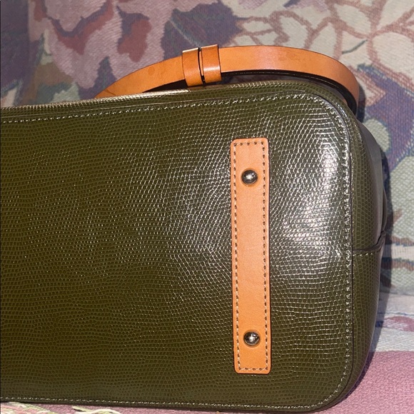 🦆 Dooney & Bourke Olive Green Shoulder Bag - Picture 15 of 16
